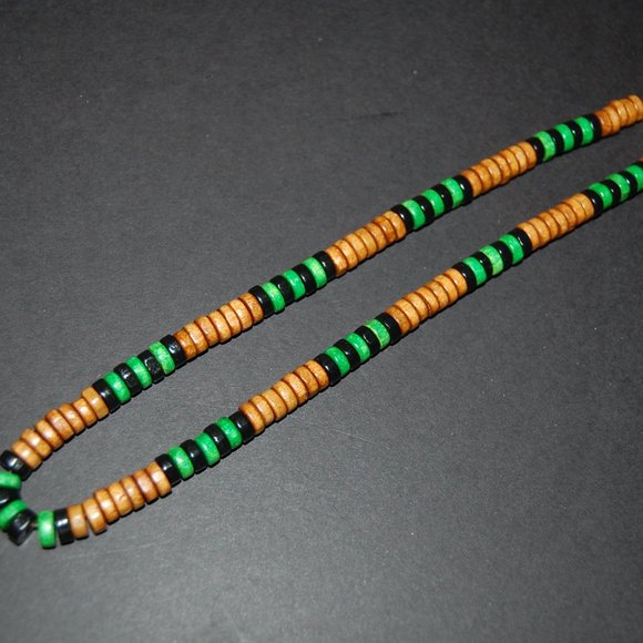 Men Necklace,Wood Necklace,Surfer Necklace,Tribal Style,Chocker,Beach Necklace - Picture 2 of 3